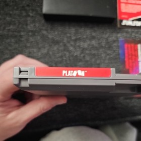 Platoon (Nintendo NES, 1988) Full CIB Manual, poster, reg cards.