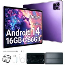 10  Inch Daily Work Android 14 Tablet 12GB RAM 256GB ROM Built  in TF Card