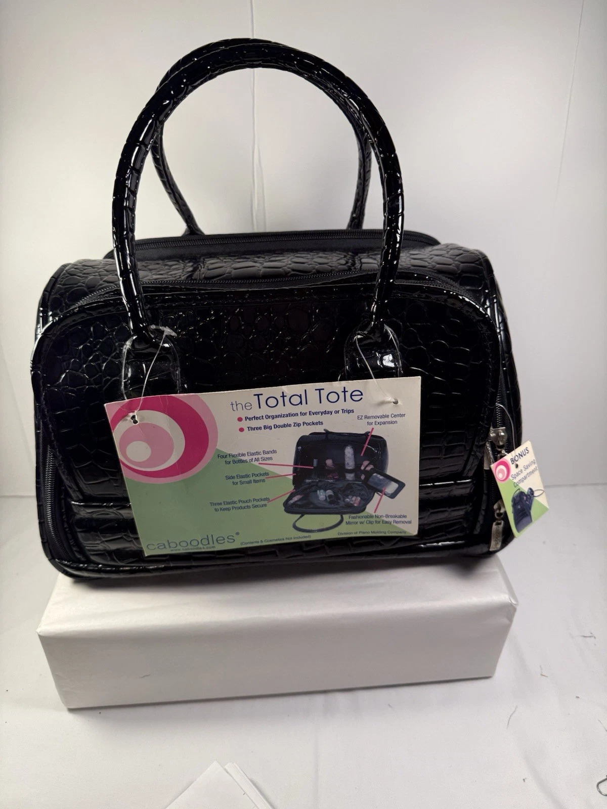 Caboodle Black Lace Train Case Cosmetic Storage Organizer
