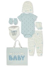 Baby Views Baby Boys' 8-Piece Layette Gift Set Color: blue/multi Size: 0 - 3