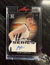 2023 Leaf Signature Series Jake Laravia Basketball Auto 1/1