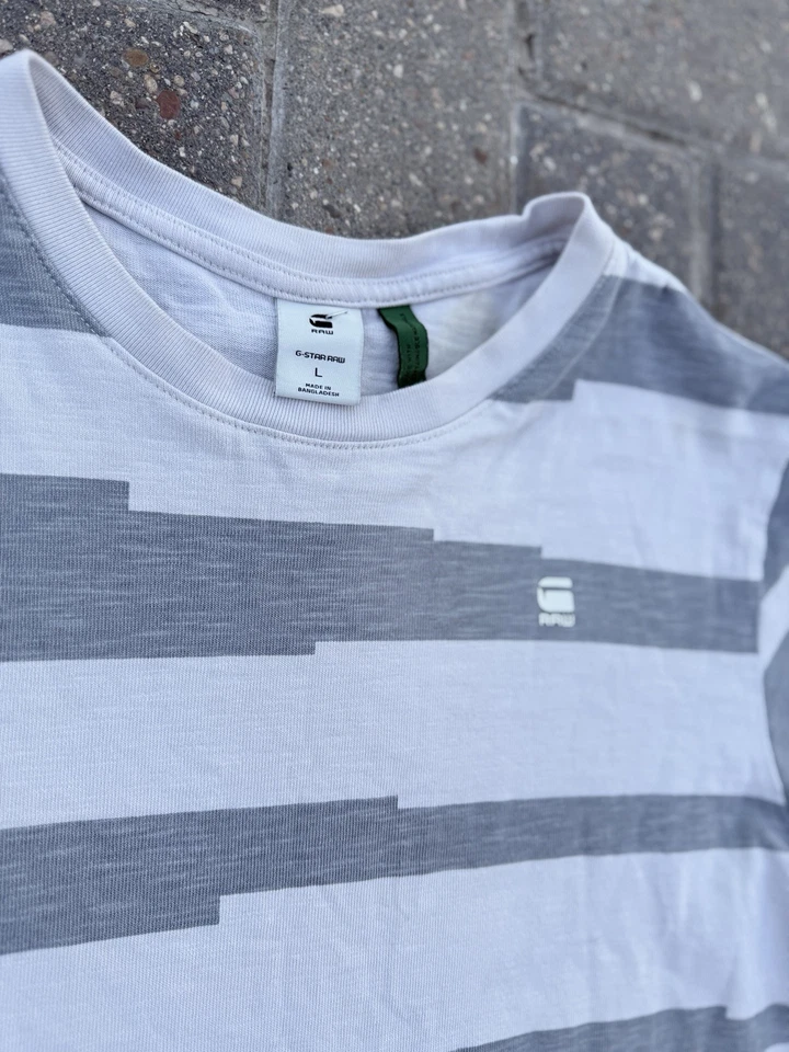 Camiseta G Star Raw Denim Rayas Talla L Foto 3 de 4