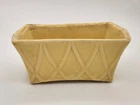 VTG NM Nelson McCoy Pottery USA Rectangular Yellow Planter Box 7"× 4"