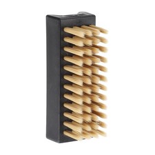 Shoe Cleaning Brush 4"x1" Beech Wood Plastic Boot Polish Brushes, Gray Brown