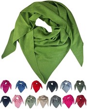 XL Strick Dreieckstuch - Dirndltuch Schal mit Reismuster 200 x 80 cm - Farbwahl