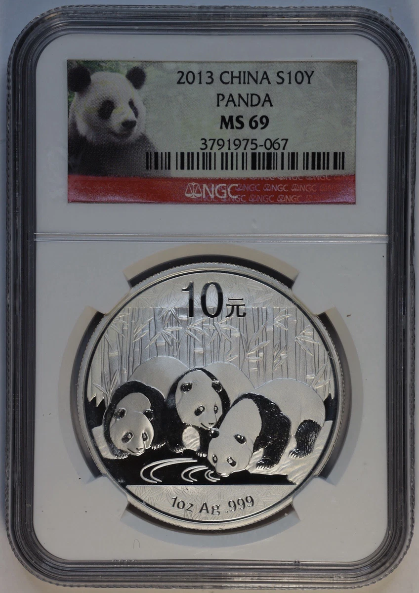 Chinese Panda MS 69 Graded 2013 Silver Bullion Coins for sale | eBay