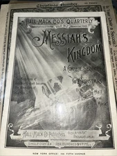 1899-1902 Christmas Music And Easter Carol Messiah’s Kingdom Church Choir