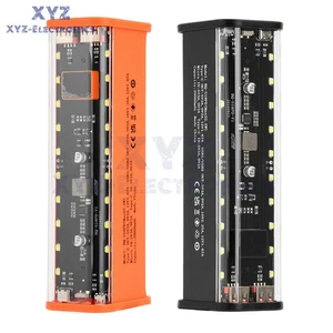 Transparent 8x18650 Battery Box DIY Kit Fast Charging Mobile Power Bank Case