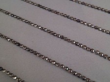 CraftbuddyUS 300pcs 2mm Gunmetal Self Adhesive Rhinestone Strip Gems, DIY