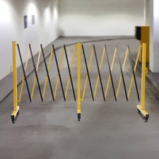 11.5ft Portable Barricade Expandable Fence Safety Barrier Double Side Expansion