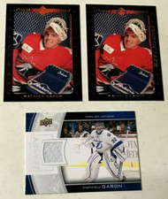 MATHIEU GARON RC LOT UD POE ELECTRIC ICE GAME JERSEY ROOKIE 1995 KHL NHL TIGRES