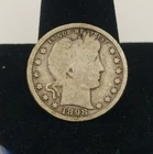 1898-P Barber Silver Quarter #3327