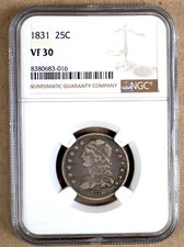 1831 BUST QUARTER NGC VF30 683016