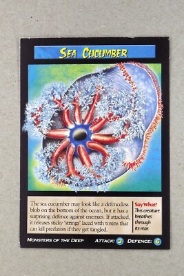Weird N  Wild Creatures Monsters of the Deep Karte # Sea Cucumber # 2006