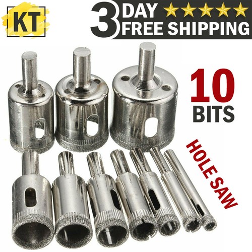 Diamond Glass Saw Cutter Drill Bits Set 