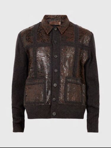 John Varvatos Ellington Jacket Men’s Brown Cashmere Size XS - Picture 4 of 12