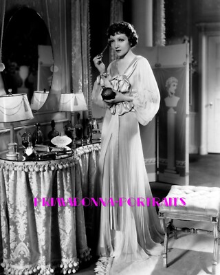 CLAUDETTE COLBERT 8X10 Lab Photo 1935 ''SHE MARRIED HER BOSS'' Vanity Table Grace