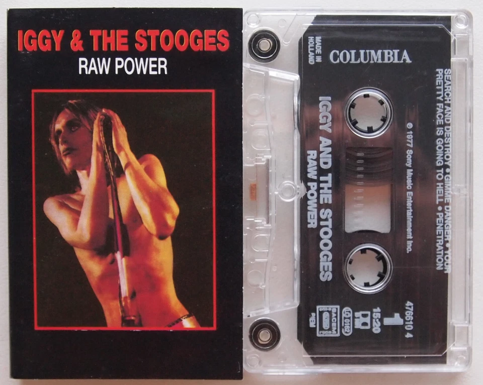 IGGY & THE STOOGES - RAW POWER (COLUMBIA COL4766104) 1990s EUROPE CASSETTE TAPE - Image 2 of 4