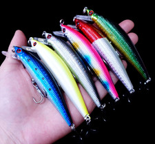 6PCS Fishing Lure Artificial Hard Bait 10g Minnow Pesca Hooks Fishing Crankbaits