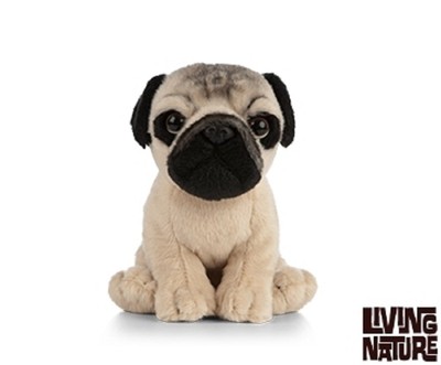 realistic pug stuffed animal