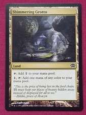 Magic The Gathering PLANECHASE 2012 SHIMMERING GROTTO land card MTG