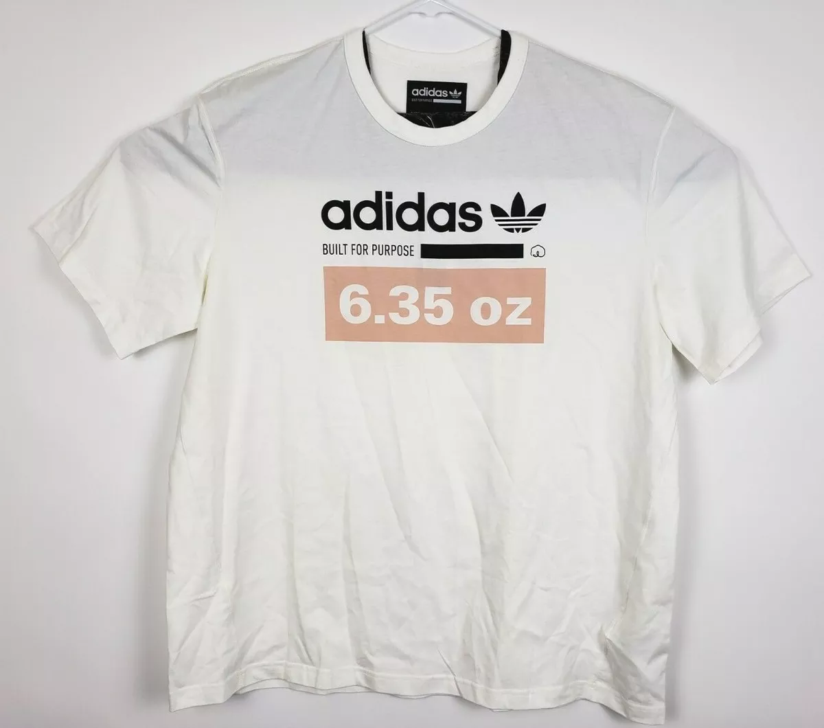 me quejo Descompostura Sustancialmente Adidas Originals Mens Size 2XL Kaval White Pink Logo Graphic T Shirt DH4963  | eBay