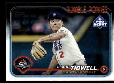 2024 Topps Pro Debut #PD-105 Blade Tidwell Binghamton Rumble Ponies Baseball