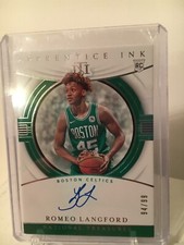 2019-20 National Treasures Apprentice Ink Romeo Langford 94/99 AUTO