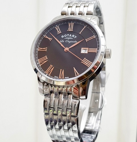 Rotary SWISS MADE Les Originales Mens Watch Sapphire glass GIFT for Him RRP£290 - Picture 4 of 12
