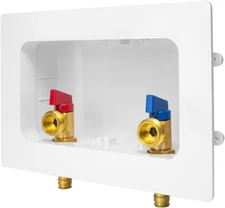 Premium Washing Machine Outlet Box, 1/2" Pex-A F1960 Expansion Fittings X 3/4" M