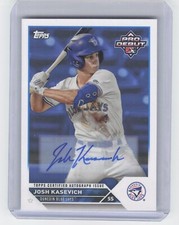 2023 Topps Pro Debut Josh Kasevich PD-154 Base Prospect Auto Blue Jays 