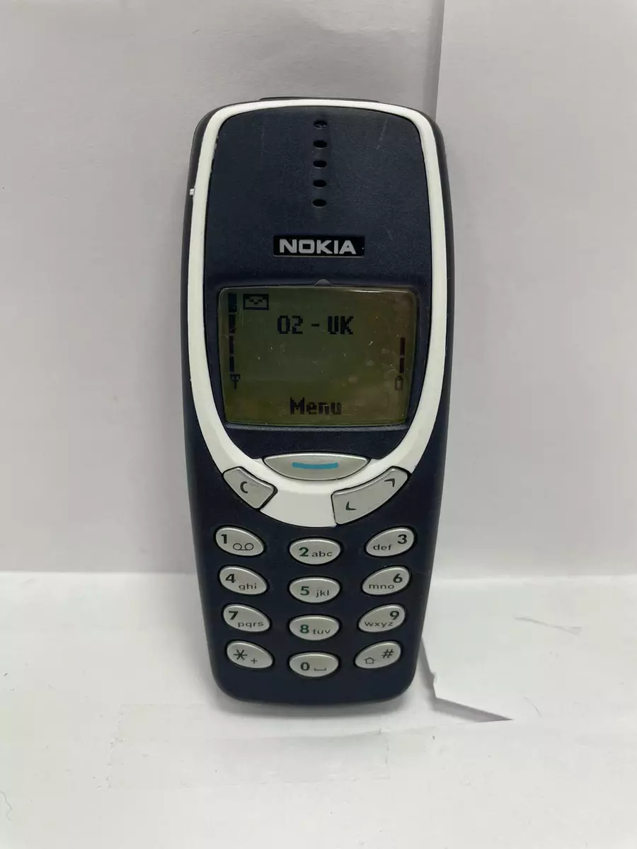 Classic Nokia 3310 Old Blue - Unlocked - Any Network - Any Country - SNAKE  GAME!