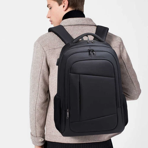 17 Zoll Herren Business Laptop USB Ladegerät Rucksack Reise Oxford Schultasche Damen - Bild 7 von 15