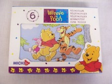 DISNEY WINNIE THE POOH CHILDRENS CUBE PUZZLE 6 DIFFERENT SCENES WONDERFUL USED