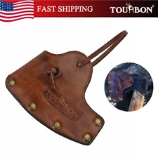 TOURBON Axe Holder Blade Protector Cover Hatchet Holster Sheath Leather Brown US