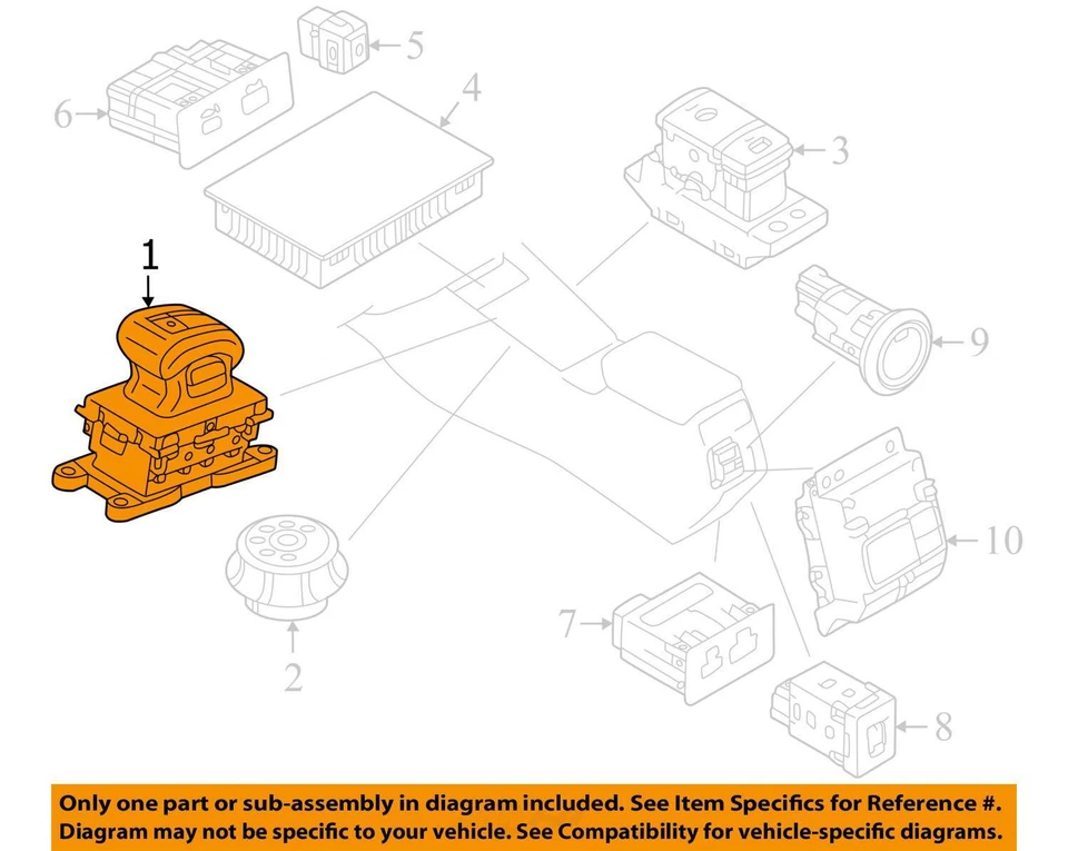 Cambio de nivel selector de engranajes de transmisión MITSUBISHI OUTLANDER 2400A641XA 22 23 Foto 3 de 4