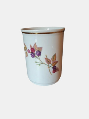 Vintage Utensil - Topf - Glas Royal Worcester Eversham Gold