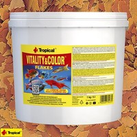 Tropical Vitality & Color Flakes 5L Flockenfutter, FarbverstäRkend Aquarium