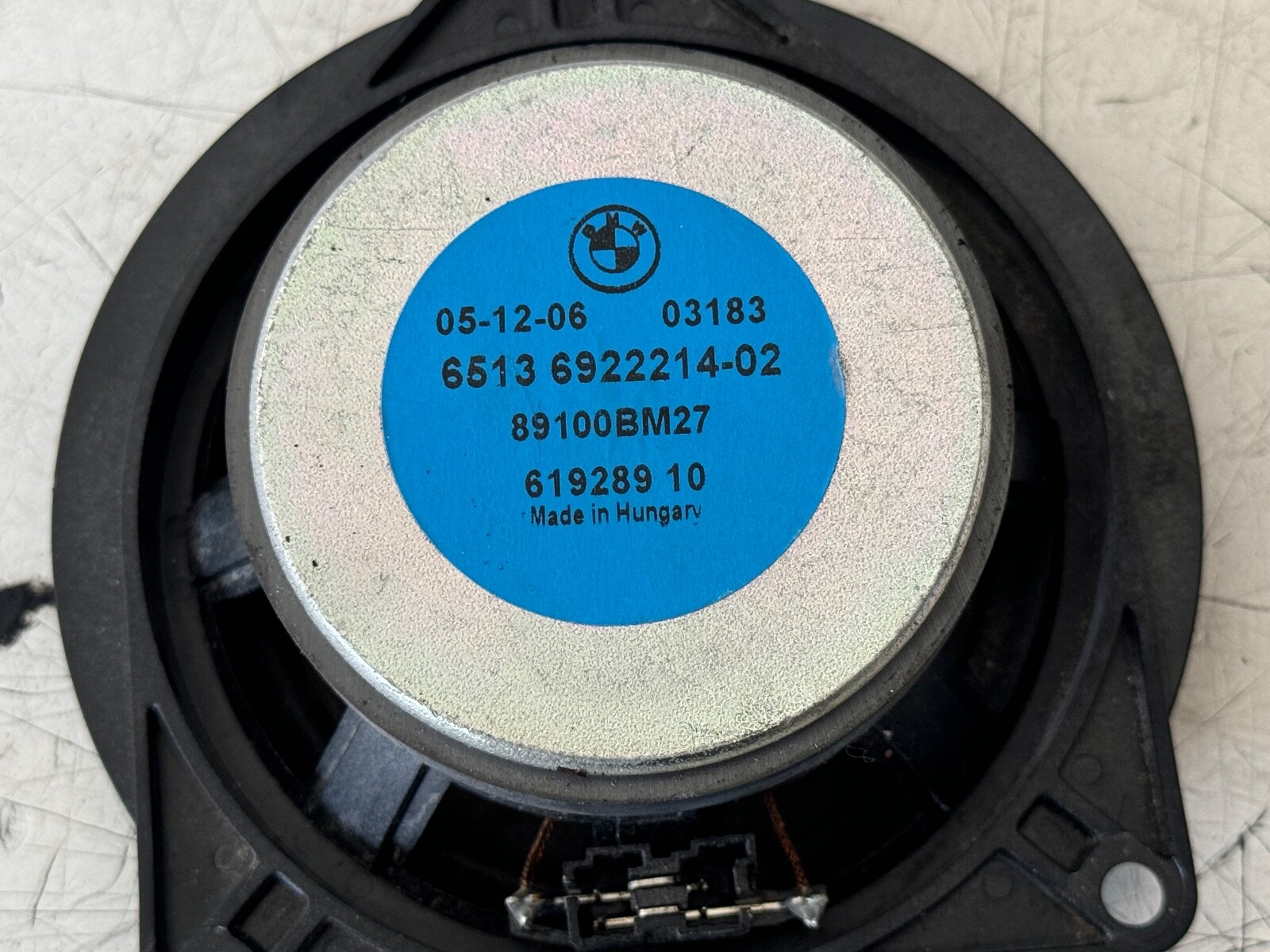 2006 BMW 325i Door Mid Range Speaker OEM 65136922214 for sale 