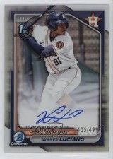 2024 Bowman Chrome Prospect Refractor 405/499 Waner Luciano #CPA-WL Auto 1js1