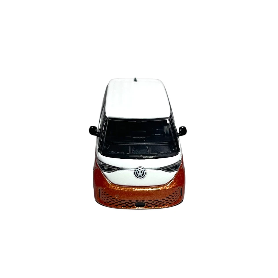 Modellino Auto Mini GT 1/64 Volkswagen ID. Buzz Candy White Energetic Orange - Immagine 3 di 4