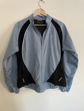 Ariat Womens Medium Blue Windbreaker Full Zip Lightweight Jacket Coat Reflect