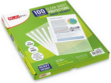 Heavyweight Sheet Protectors, Holds 8.5 X 11 Inch Sheets, 9.25 X 11.25 Inch Top