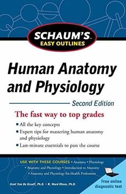 Schaum's Easy Outline of Human Anatomy - Paperback, by Van De Graaff - Very Good
