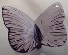 Vintage Waterford Crystal Purple Butterfly Paperweight Figure