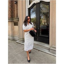 J.Crew Embroidered shirt-dress in striped cotton poplin 4