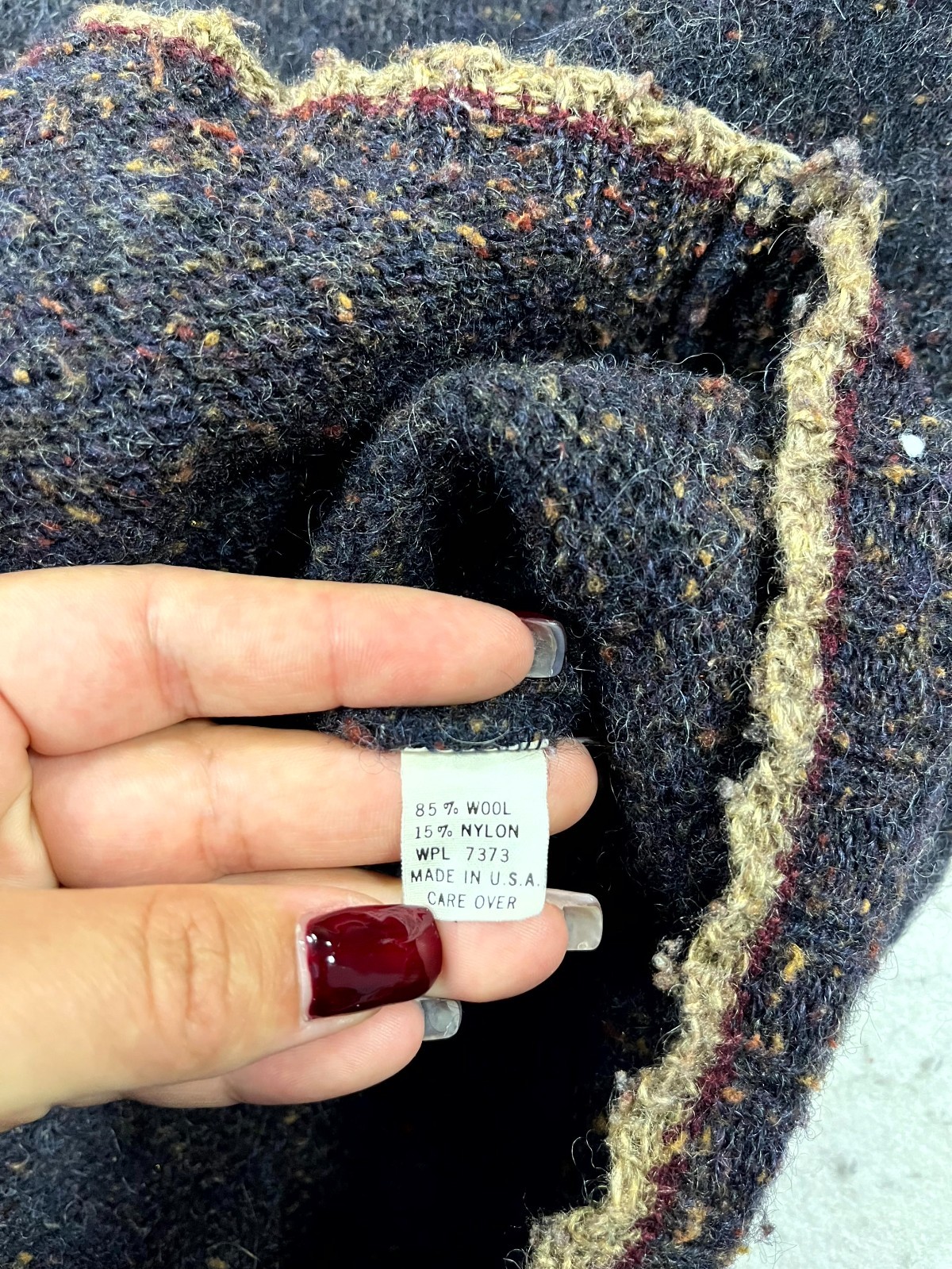 Vintage Legend Classic Sweater Mens M Blue Shetland Wool Tight Knit Warm Cozy image 5