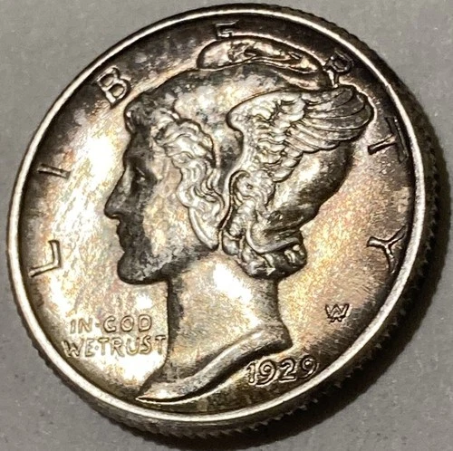 1929 Mercury Dime Uncirculated Details