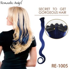 20inch 100 human hair clip hair remy hair extensions colorful hair extension