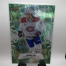 Upper Deck ICE Emerald Green Rookie Joshua Roy Canadiens #137 2024-25